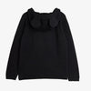 mini rodini mouse ear fine knit sweater black