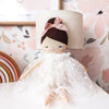 alimrose mia doll white flocked tulle
