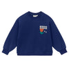 arsene & les pipelettes kisses sweatshirt navy