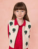 oilily clover faux fur vest cream