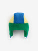 bobo choses color block sheepskin chapka multi