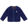 arsene & les pipelettes reversible sherpa jacket marine