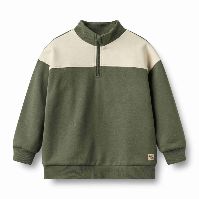 wheat matteo quarter zip thyme