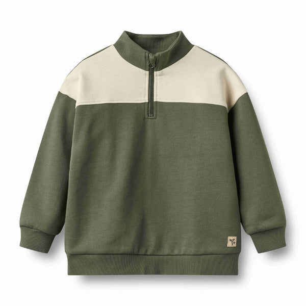 wheat matteo quarter zip thyme