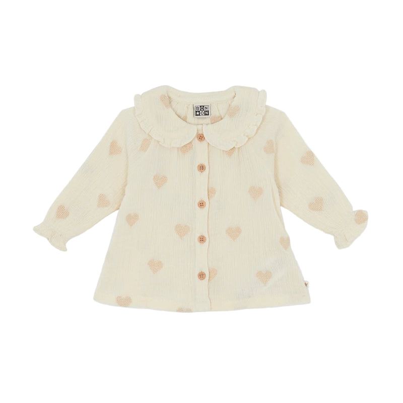 bonton figue baby blouse ecru
