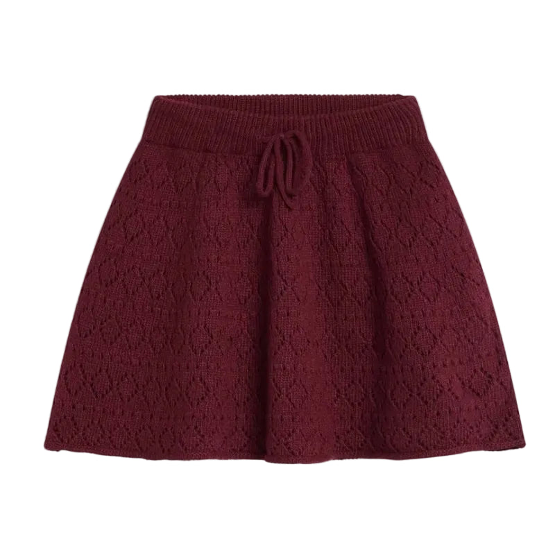 the new society luma skirt burgundy