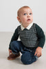 marmar copenhagen tano baby sweater dark leaf pattern
