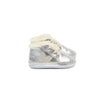 veja baby leather sneakers silver pierre lined
