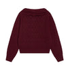 the new society luma cardigan burgundy