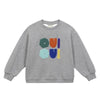 arsene & les pipelettes oui oiu sweatshirt grey