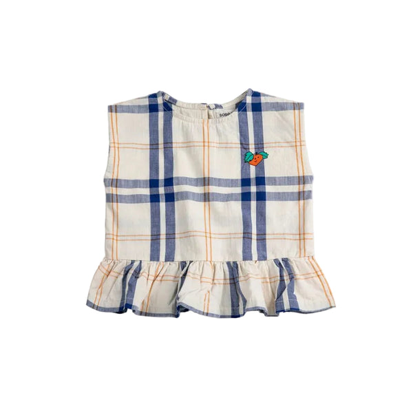 bobo choses fun tartan baby blouse multicolor