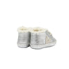 veja baby leather sneakers silver pierre lined