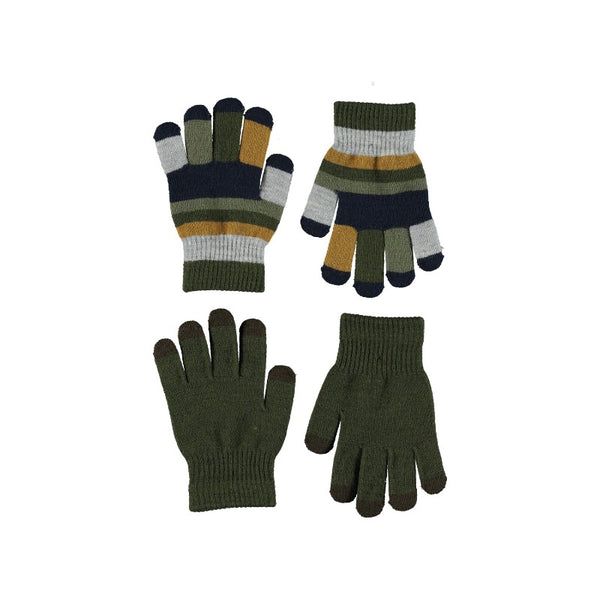 molo kei set of 2 knit gloves forest
