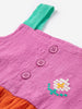 bobo choses pixel daisy colorblock baby dress multicolor