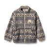 wheat helge fleece jacket warm sand jaquard