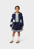 molo barb skirt navy blazer