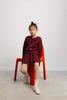 the new society luma skirt burgundy