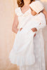 tartine et chocolat baptism gown with bonnet white
