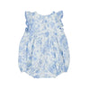 tartine et chocolat floral eyelet baby romper blue