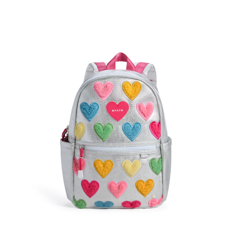 state bags kane kids mini backpack fuzzy hearts