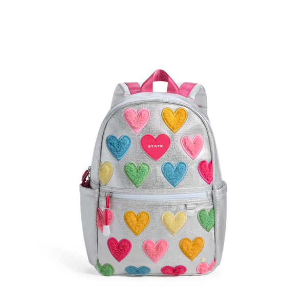 state bags kane kids mini backpack fuzzy hearts