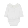 tartine et chocolat ruffled collar baby body white
