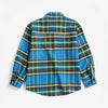 bobo choses tartan all over shirt blue