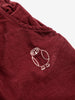 bobo choses curious owl corduroy baby pants burgundy