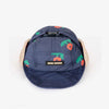 bobo choses stamp bloom all over winter cap navy blue