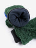 bobo choses color block sheepskin mittens green