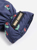 bobo choses stamp bloom all over mittens navy blue