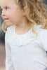 tartine et chocolat ruffled collar baby body white