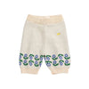 bobo choses stamp bloom knitted baby pants off-white