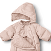 wheat nallo baby puffer suit soft rose powder