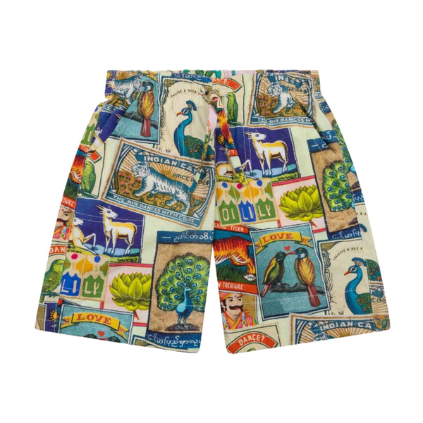 oilily patt bermuda shorts lime green