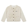 arsene & les pipelettes sherpa cardigan beige