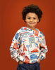 oilily hugo paris print sweatshirt birch
