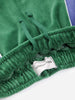 bobo choses color block velour jogging pants green