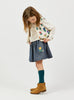 arsene & les pipelettes denim skirt blue