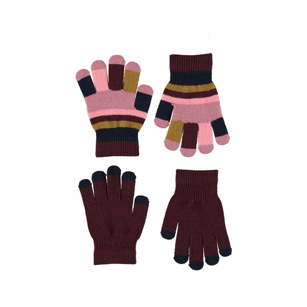 molo kei set of 2 knit gloves poppy