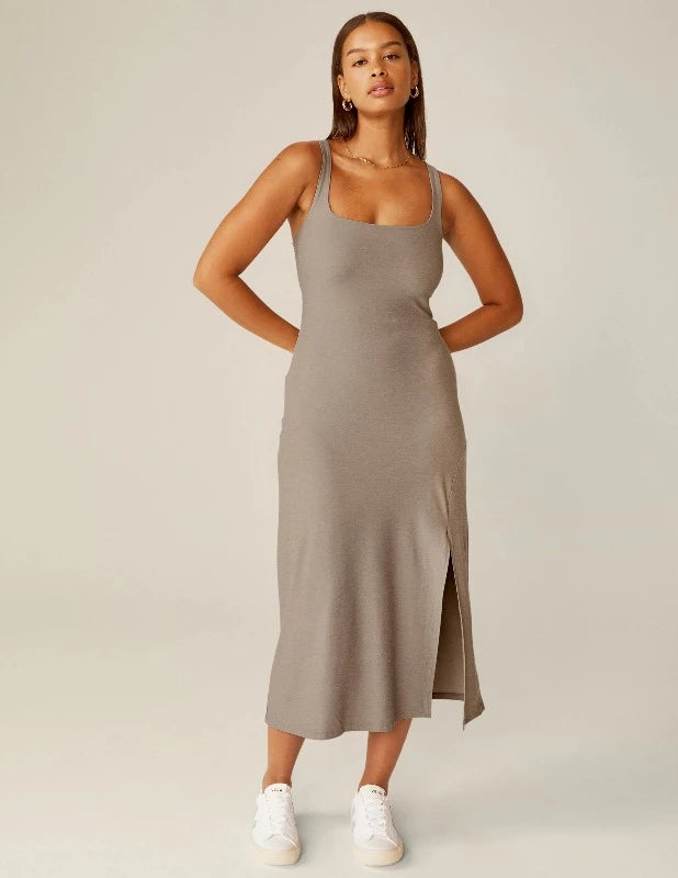 beyond yoga spacedye getaway dress birch heather – kodomo