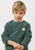 arsene & les pipelettes sherpa sweatshirt green