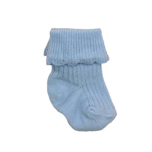 carlomagno newborn baby sock sky blue