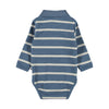 molo follow baby collared onesie twilight stripe