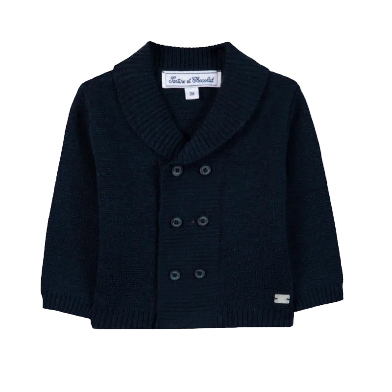tartine et chocolat cardigan navy