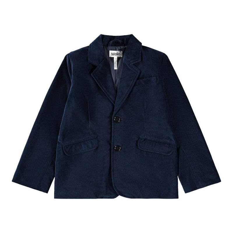 Navy blue blazer with two buttons 
