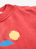 bobo choses lake monster baby sweatshirt red
