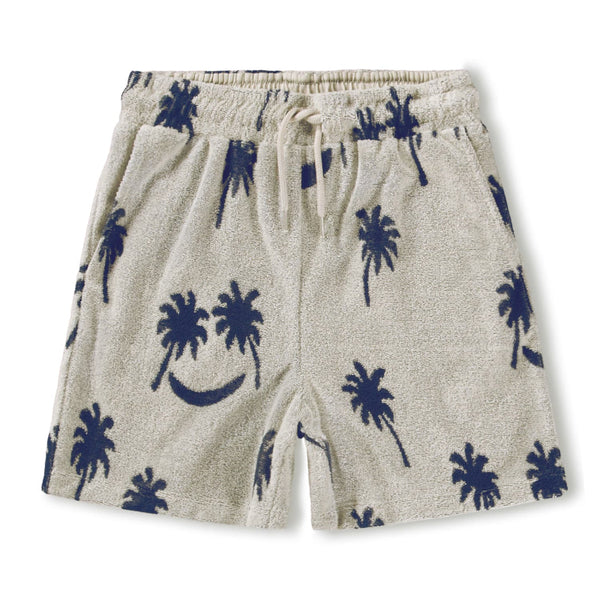 molo abay shorts palm blue