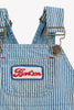 bonton denim baby overall blue stripes