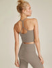 beyond yoga spacedye slim racerback cropped tank birch heather